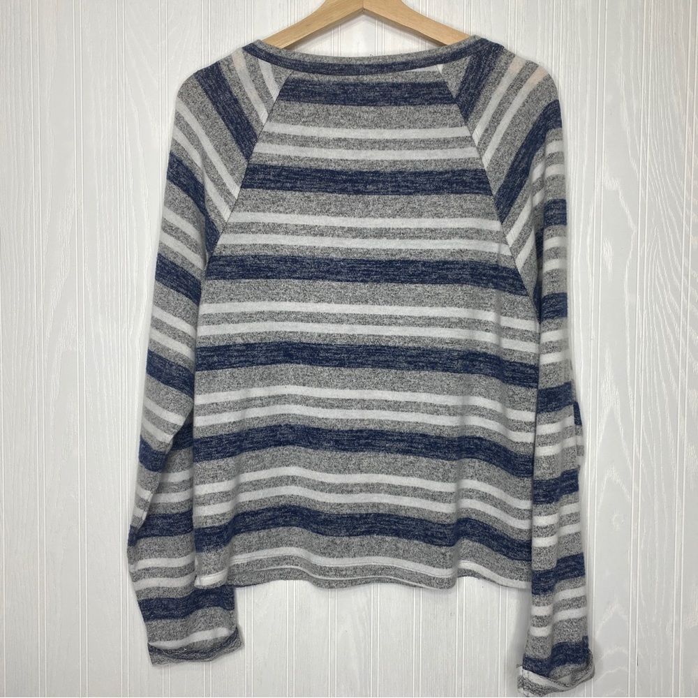 Hem & Thread Striped lightweight Long Sleeve Shirt Size Medium - Picture 5 of 8